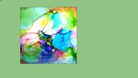 Dragonfly alcohol painting