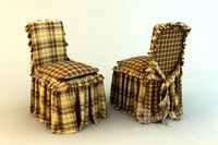 Pouch on a chair with cushion