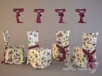 Capes on chairs and bows