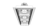 Quadra LED . Embutido no frame 8W . Cod. 1643/3