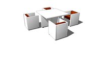 Dining set by Leila Vignelli