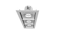 Quadra LED . Embutido orientável 8W . Cod. 1443/3