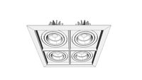 Quadra LED . Embutido orientável 8W . Cod. 1443/2x2