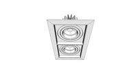 Quadra LED . Embutido orientável 8W . Cod. 1443/2