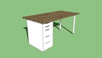 IKEA ALEX LINNMON Oak wood plank
