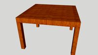 TABLE MAISON COLONIALE 120