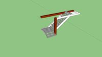 escalier industriel bois