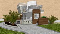 Villa singola futuristica