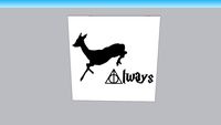 Quadro 'Always' 42x42 cm, Harry Potter