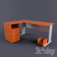 Office set (table + pedestal)