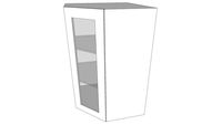 IKEA Sektion Corner Cabinet with Grimslov Glass Door