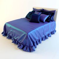 bedspread with pillows