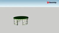Circular Grassy Table