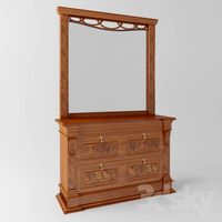 Mirror dresser. Tree. Wart