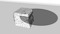 Стол из мраморного камня. Table made of marble stone.Vray