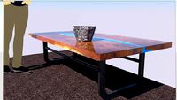 Resin Riverbed Coffee Table