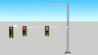 Tulsa 1990's Traffic Signal Green Left Arrow