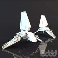 LEGO Star Wars Mini Republican Gunship and Imperial Shuttle