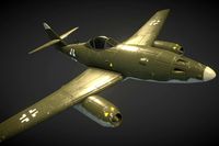 WW2 German Jet-Powered Fighter Aircraft Me-262