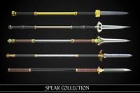 Collection of Spears and Glaive A1