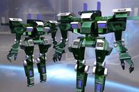 Robot Green humanoid
