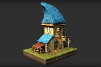 Dwarf house with props