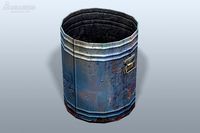 Low Poly Trashcan 07