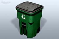 Low Poly Trashcan 04