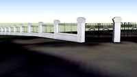 churchyard fence - east