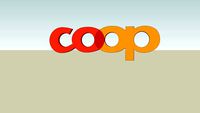 Coop Werbeschild 3D
