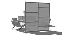 Custom Room Divider Privacy Screen by iDivideWalls.com