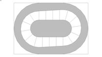WFTDA/MRDA Regulation Track with 10' Marks