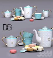 Чайный сервиз от DG Home + макаруны
