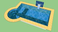Piscina com Cascata