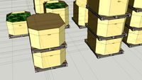 bins pallets and lids