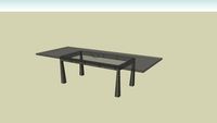 leggy glass top dining table