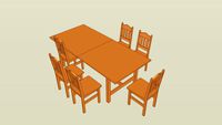 Dining table with chairs