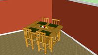 log table and chairs