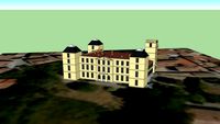 Castle of la Redorte with plan