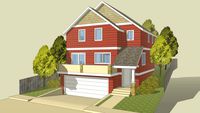Craftsman House on Narrow Lot