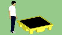 Industrial Series - Equipment - Container - Drum - Spill Containment Pallet - 4 Drum