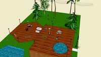 Garten mit Haus - Made by SketchUpBoys