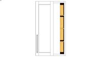Wall Blind Corner Single Door 54H