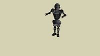 robot - robot asleep, no power cord