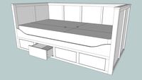 daybed with drawers and space for optional trundle bed