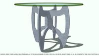 DINING TABLE KD ALUMINUM NAMED MAREN DESIGNED BY JOHN A WEICK RA & A