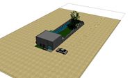 Garten mit Wasser
