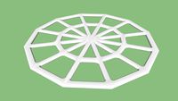 Spider Web 3D with Smooth Edges - 1' x 1'