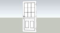 Outside door half glazed uPVC