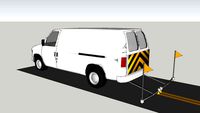 ford E-350 road panting truck